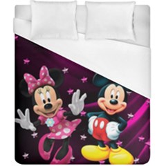 Cartoons, Disney, Mickey Mouse, Minnie Duvet Cover (california King Size) by nateshop