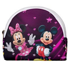 Cartoons, Disney, Mickey Mouse, Minnie Horseshoe Style Canvas Pouch by nateshop