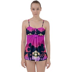 Mickey And Minnie, Mouse, Disney, Cartoon, Love Babydoll Tankini Set by nateshop