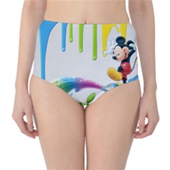 Mickey Mouse, Apple Iphone, Disney, Logo Classic High-waist Bikini Bottoms by nateshop