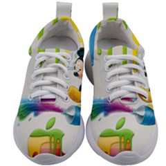 Mickey Mouse, Apple Iphone, Disney, Logo Kids Athletic Shoes by nateshop