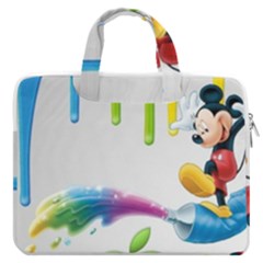 Mickey Mouse, Apple Iphone, Disney, Logo Macbook Pro 13  Double Pocket Laptop Bag by nateshop