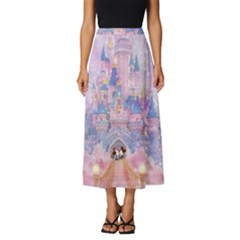 Disney Castle, Mickey And Minnie Classic Midi Chiffon Skirt by nateshop