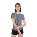 Stripes Back Cut Out Sport T-Shirt View2