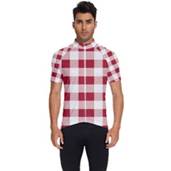 Gingham - 4096x4096px - 300dpi14 Men s Short Sleeve Cycling Jersey by EvgeniaEsenina