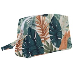 Tropical Leaf Wristlet Pouch Bag (large) by Jack14
