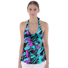 Aesthetic Art  Tie Back Tankini Top by Internationalstore