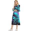 Aesthetic art  Double Cuff Midi Dress View2