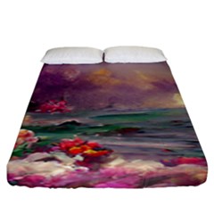 Abstract Flowers  Fitted Sheet (king Size) by Internationalstore