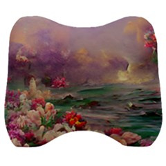 Abstract Flowers  Velour Head Support Cushion by Internationalstore