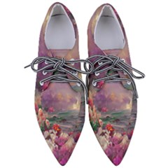 Abstract Flowers  Pointed Oxford Shoes by Internationalstore