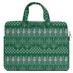 Christmas Knit Digital Macbook Pro 13  Double Pocket Laptop Bag by Mariart