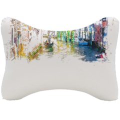 Venice T- Shirt Venice Voyage Art Digital Painting Watercolor Discovery T- Shirt (1) Seat Head Rest Cushion