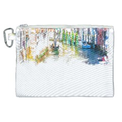 Venice T- Shirt Venice Voyage Art Digital Painting Watercolor Discovery T- Shirt (1) Canvas Cosmetic Bag (xl)