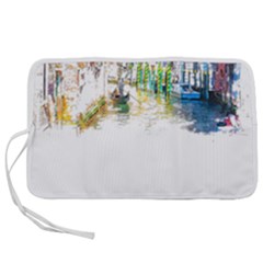 Venice T- Shirt Venice Voyage Art Digital Painting Watercolor Discovery T- Shirt (1) Pen Storage Case (s) by ZUXUMI