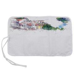 Venice T- Shirt Venice Voyage Art Digital Painting Watercolor Discovery T- Shirt (2) Pen Storage Case (s) by ZUXUMI