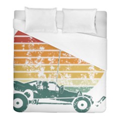 Vintage Rc Cars T- Shirt Vintage Sunset  Classic Rc Buggy Racing Cars Addict T- Shirt Duvet Cover (full/ Double Size) by ZUXUMI