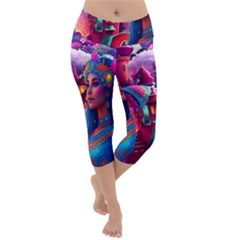 Fantasy Arts  Lightweight Velour Capri Yoga Leggings