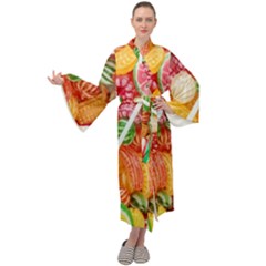 Aesthetic Candy Art Maxi Velvet Kimono by Internationalstore