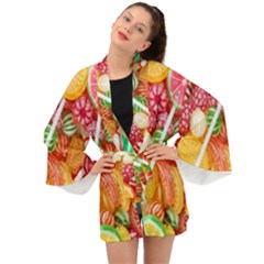 Aesthetic Candy Art Long Sleeve Kimono by Internationalstore