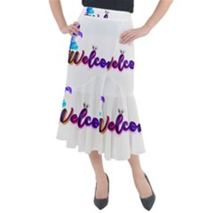 Arts Midi Mermaid Skirt by Internationalstore