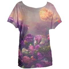 Floral Blossoms  Women s Oversized T-shirt by Internationalstore