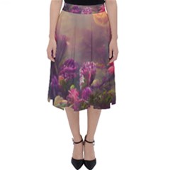 Floral Blossoms  Classic Midi Skirt by Internationalstore