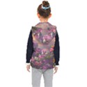 Floral Blossoms  Kids  Hooded Puffer Vest View2