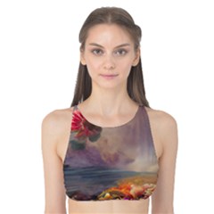 Floral Blossoms  Tank Bikini Top by Internationalstore