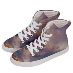 Floral Blossoms  Men s Hi-top Skate Sneakers by Internationalstore