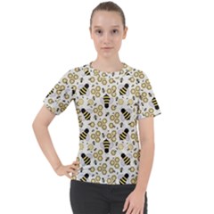 Bee Honeycomb Honeybee Insect Women s Sport Raglan T-shirt