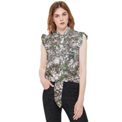 Climbing Plant At Outdoor Wall Frill Detail Shirt by dflcprintsclothing