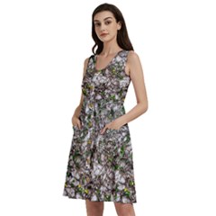 Climbing Plant At Outdoor Wall Sleeveless Dress With Pocket by dflcprintsclothing