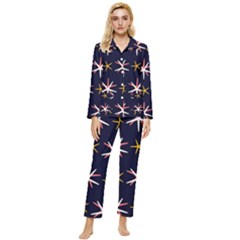 Starfish Womens  Long Sleeve Velvet Pocket Pajamas Set