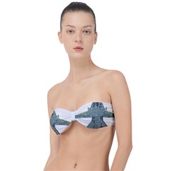 F14 Tomcat Fighter Jet T- Shirt F14 Tomcat Comic Drawing Quote T- Shirt (2) Classic Bandeau Bikini Top  by ZUXUMI