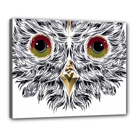 Owl T-shirtowl Metalic Edition T-shirt Canvas 20  X 16  (stretched) by EnriqueJohnson