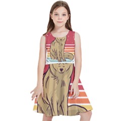 Fennec Fox T- Shirt Im Really A Fennec Fox T- Shirt Kids  Skater Dress by ZUXUMI