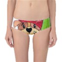 Bulldog T- Shirt Bulldog In Elf Hat T- Shirt Classic Bikini Bottoms View1