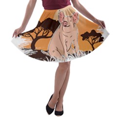 Pig T-shirtlife Would Be So Boring Without Pigs T-shirt A-line Skater Skirt by EnriqueJohnson