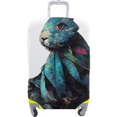 Rabbit T-shirtrabbit Watercolor Painting #rabbit T-shirt Luggage Cover (large) by EnriqueJohnson