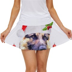 German Shepherd T- Shirt Cute German Shepherd Dog T- Shirt (1) Women s Skort by ZUXUMI