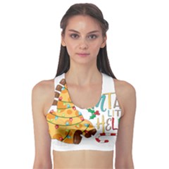 Giraffe T- Shirt Cute Giraffe T- Shirt Fitness Sports Bra by ZUXUMI