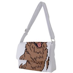 Golden Retriever T- Shirt A Golden Retriever T- Shirt Full Print Messenger Bag (l) by ZUXUMI