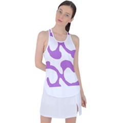 Abstract Pattern Purple Swirl T- Shirt Abstract Pattern Purple Swirl T- Shirt Racer Back Mesh Tank Top by EnriqueJohnson