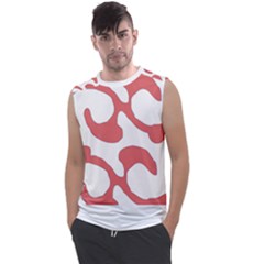 Abstract Pattern Red Swirl T- Shirt Abstract Pattern Red Swirl T- Shirt Men s Regular Tank Top