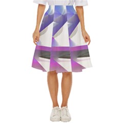 Abstract T- Shirt Purple Northern Lights Colorful Abstract T- Shirt Classic Short Skirt by EnriqueJohnson