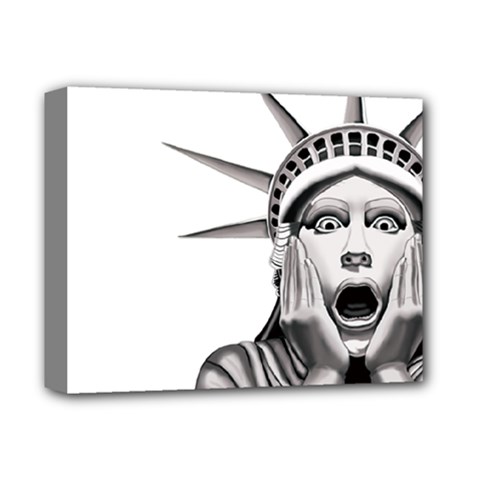 Funny Statue Of Liberty Parody Deluxe Canvas 14  X 11  (stretched) by Sarkoni