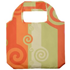 Ring Kringel Background Abstract Red Foldable Grocery Recycle Bag