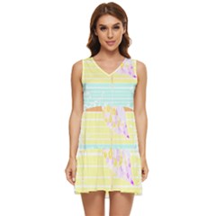 Bird Lover T- Shirtbird T- Shirt (16) Tiered Sleeveless Mini Dress