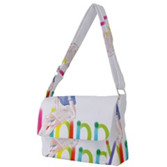 Happy Full Print Messenger Bag (s) by SychEva